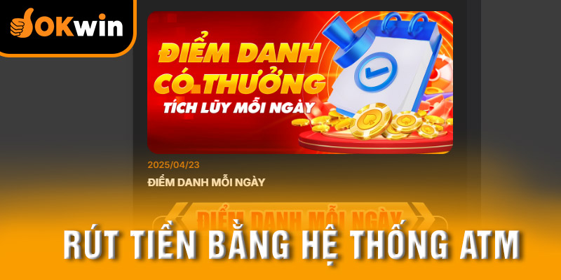 Rút tiền bằng trụ ATM